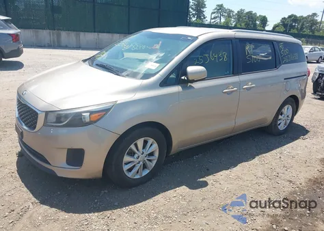 2016 Kia Sedona Lx from USA, damaged, VIN KNDMB5C10G6084342